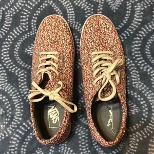 Vans Atwood Low, Ditsy, Pink/Gray, Size 11